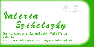 valeria szihelszky business card